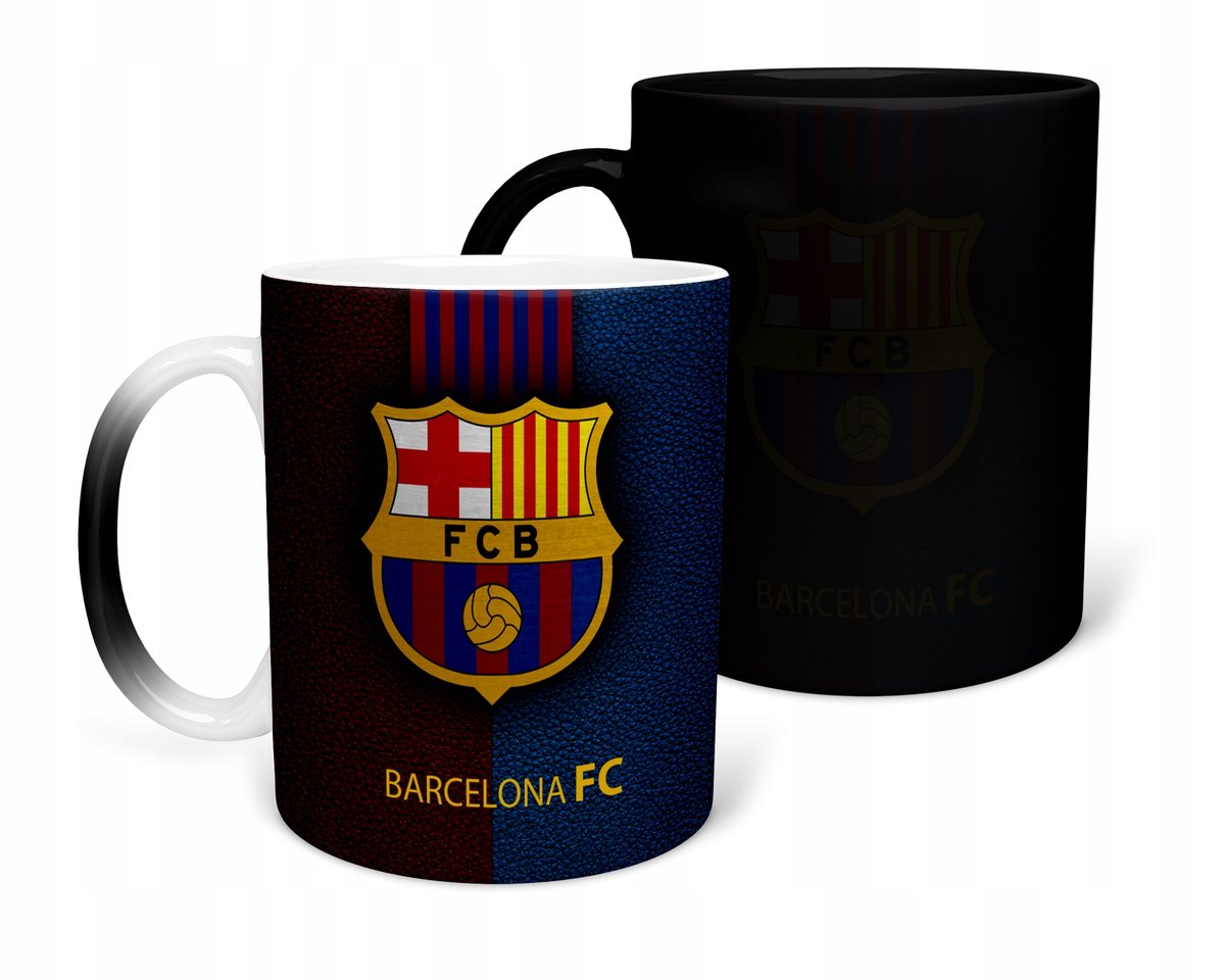 KUBEK MAGICZNY Z NADRUKIEM-PREZENT BARCELONA RÓŻNE WZORY DO WYBORU+IMIĘ