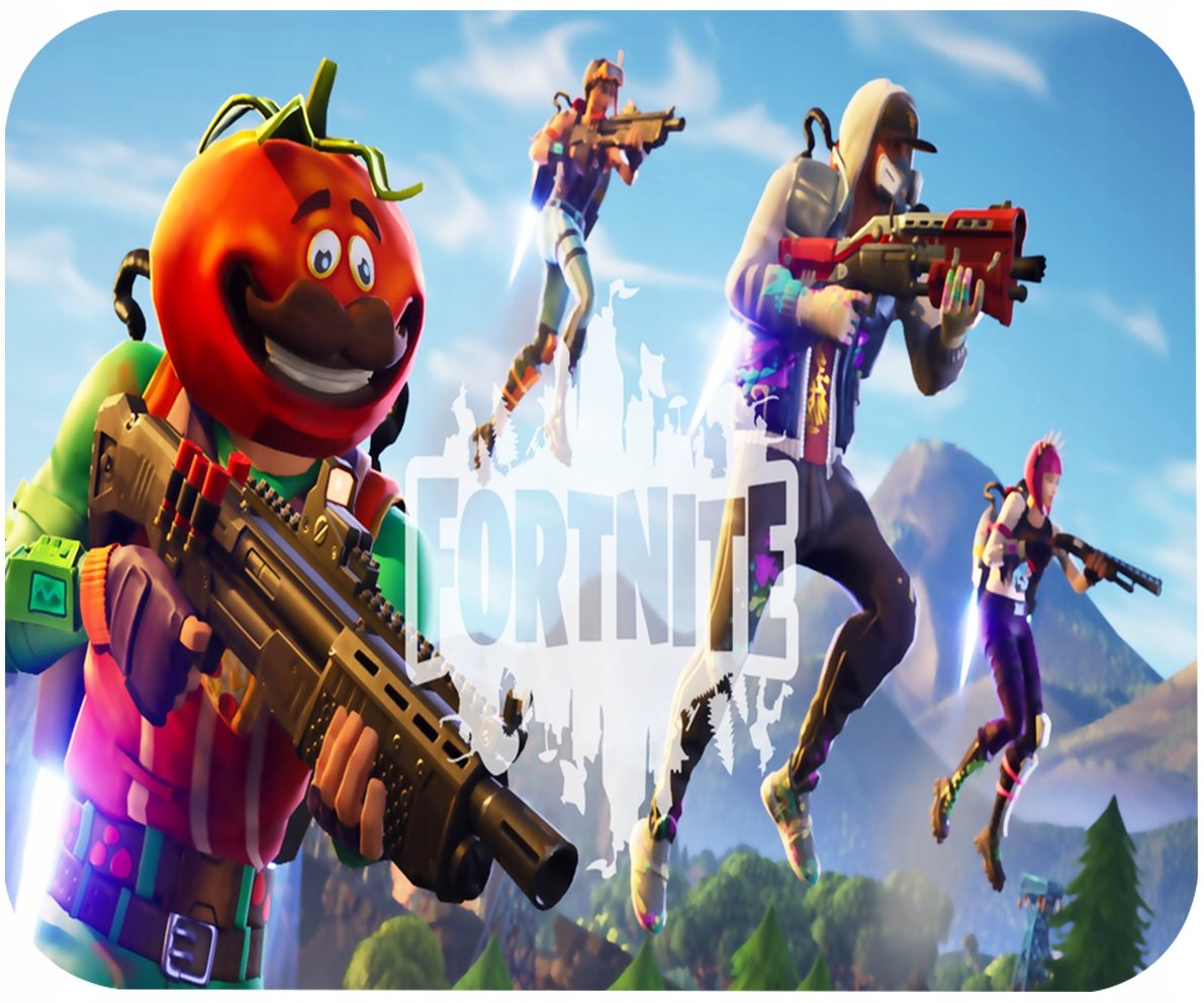 PODKŁADKA POD MYSZKĘ Z FORTNAIT GIERKI GRY PREZENT -TEKST -29X36