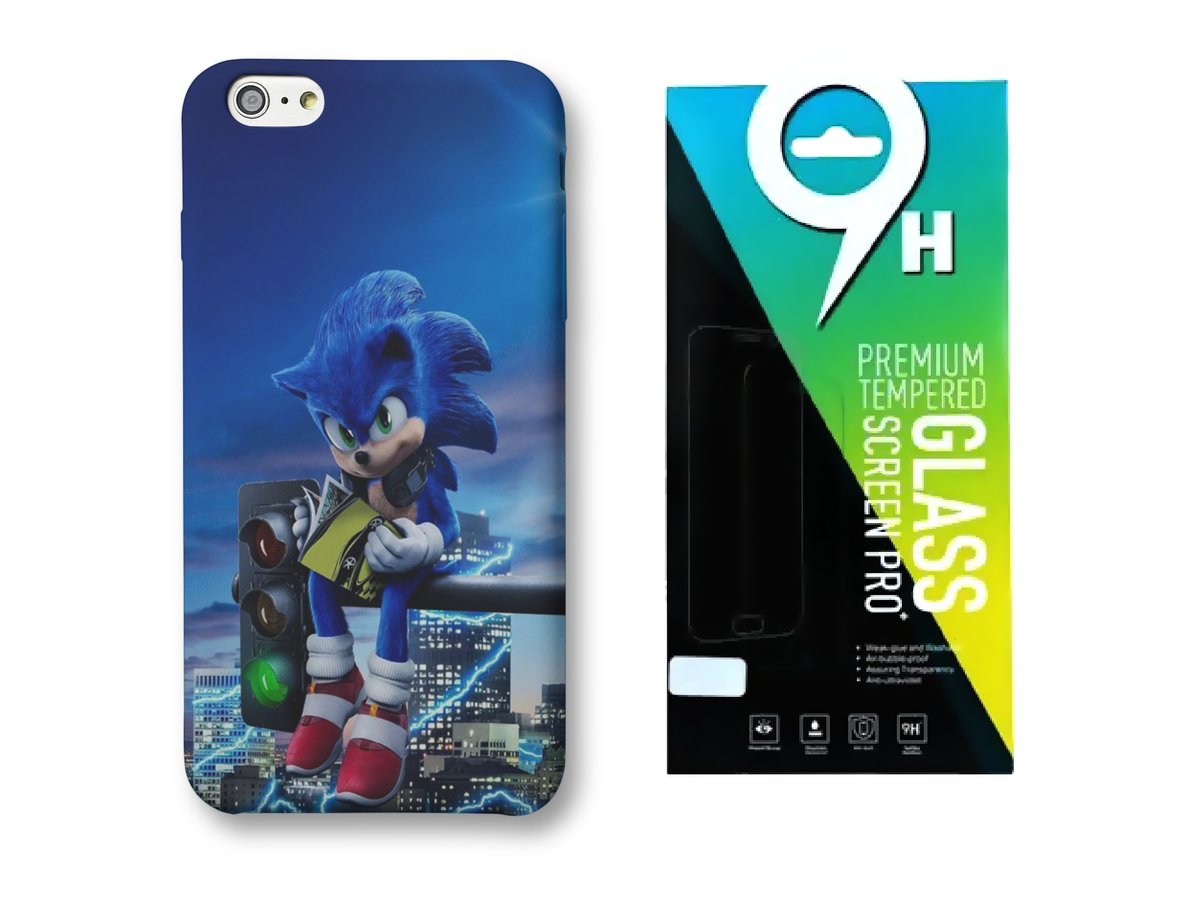 ZESTAW ETUI CASE DO IPHONE 12 PRO MAX Z NAD. SONIC RÓŻNE WZORY WYBÓR+SZKŁO