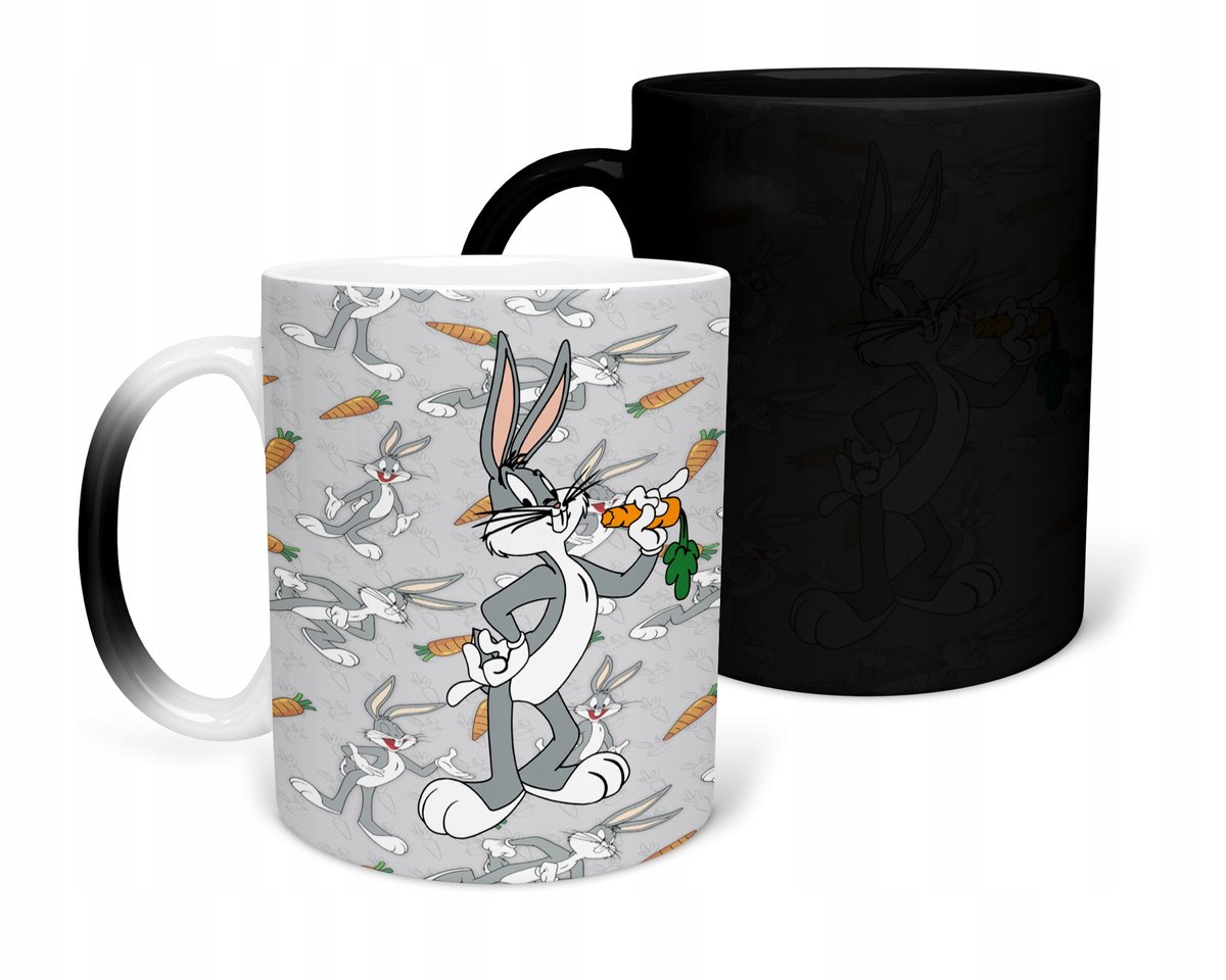KUBEK MAGICZNY Z NADRUKIEM- BOHATEROWIE LOONEY RÓŻNE WZORY DO WYBORU+ IMIĘ