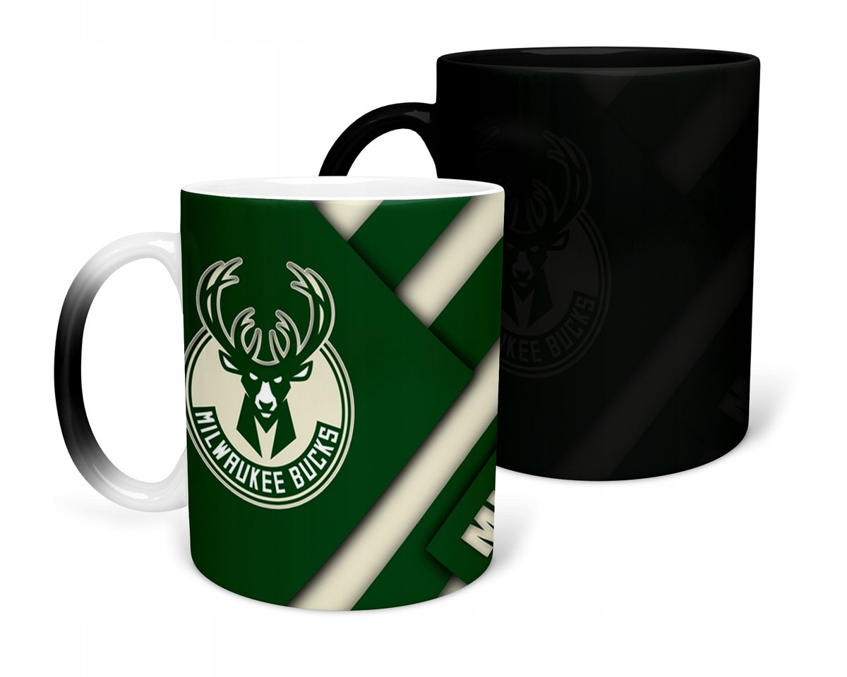 KUBEK MAGICZNY Z NADRUKIEM-PREZENT MILWAUKEE NBA RÓŻNE WZORY DO WYBORU+IMIĘ