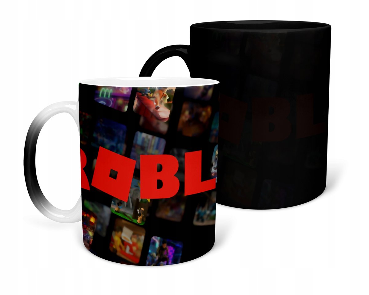 KUBEK MAGICZNY Z NADRUKIEM-PREZENT ROBLOX RÓŻNE WZORY DO WYBORU+ IMIĘ