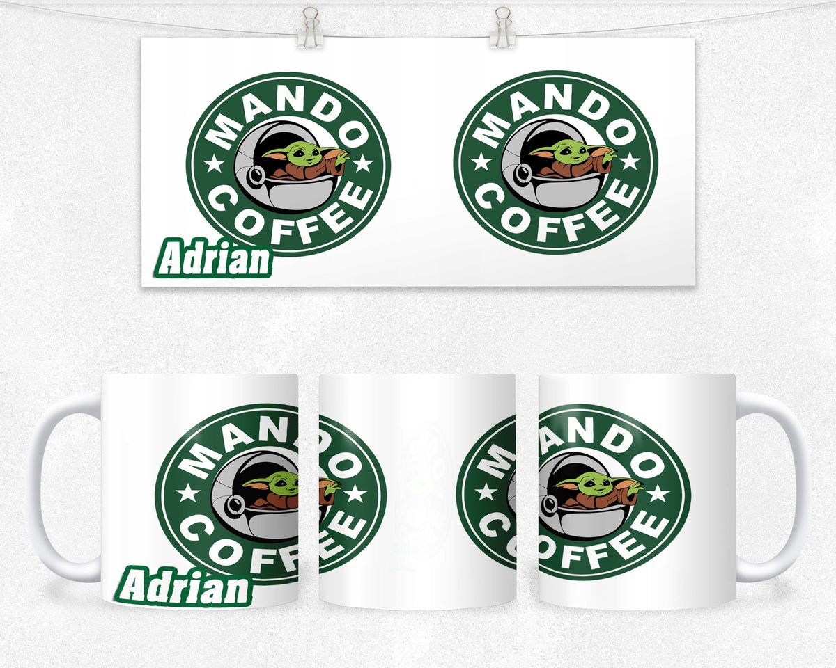 KUBEK Z NADRUKIEM - REZENT STAR WARS DLA FANA+IMIĘ