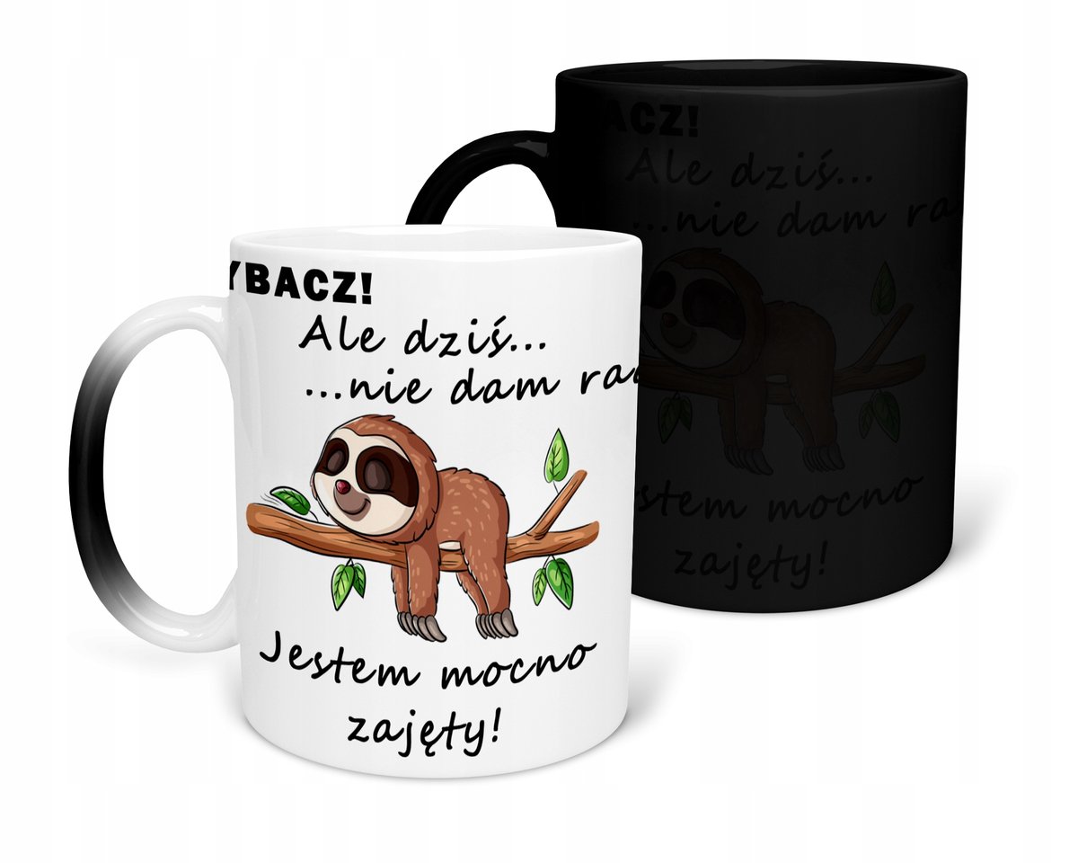 KUBEK MAGICZNY Z NADRUKIEM-PREZENT ŚMIESZNE RÓŻNE WZORY DO WYBORU+IMIĘ