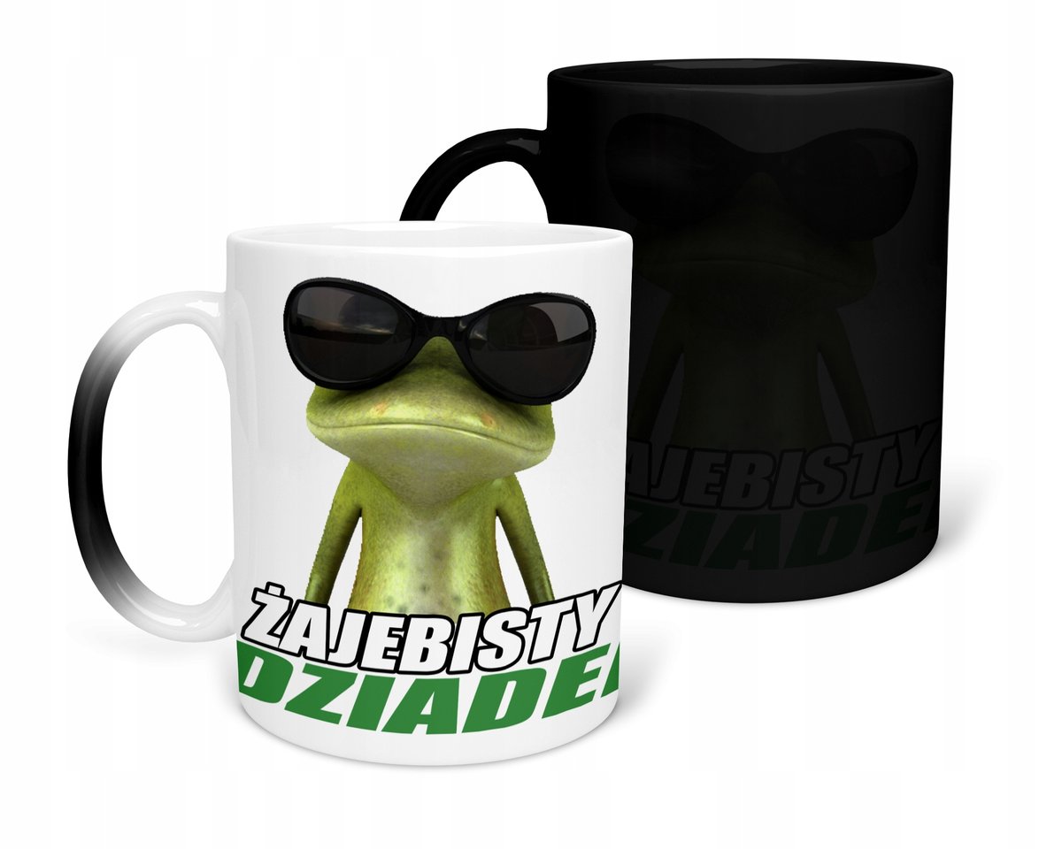 KUBEK MAGICZNY Z NADRUKIEM-PREZENT DZIEŃ BABCI RÓŻNE WZORY DO WYBORU+IMIĘ