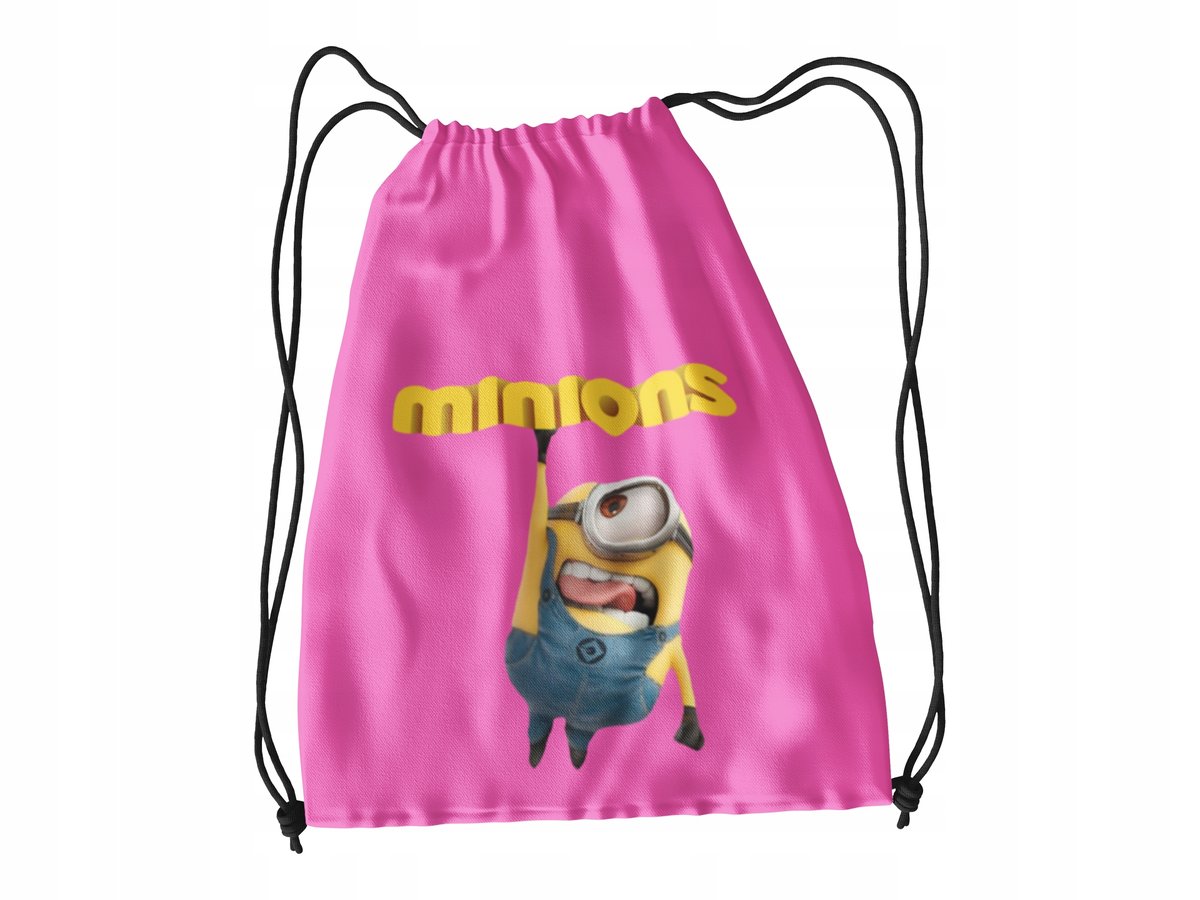 WOREK DO SZKOŁY WF/BUTY MINIONKI + IMIĘ