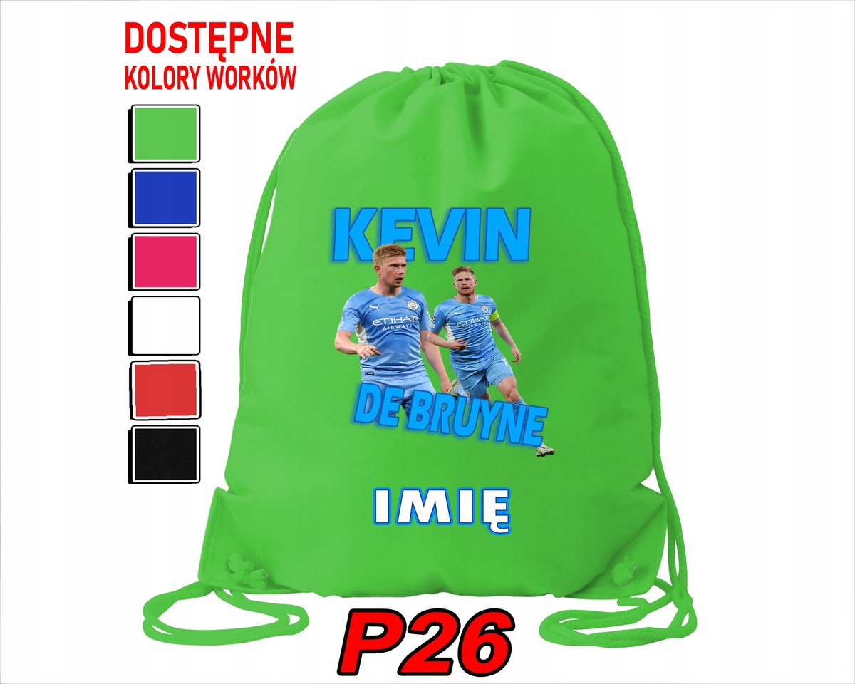 WOREK SZKOLNY NA WF TRENING BUTY SPORTOWY DLA FANA KEVIN DE BRUYNE CITY