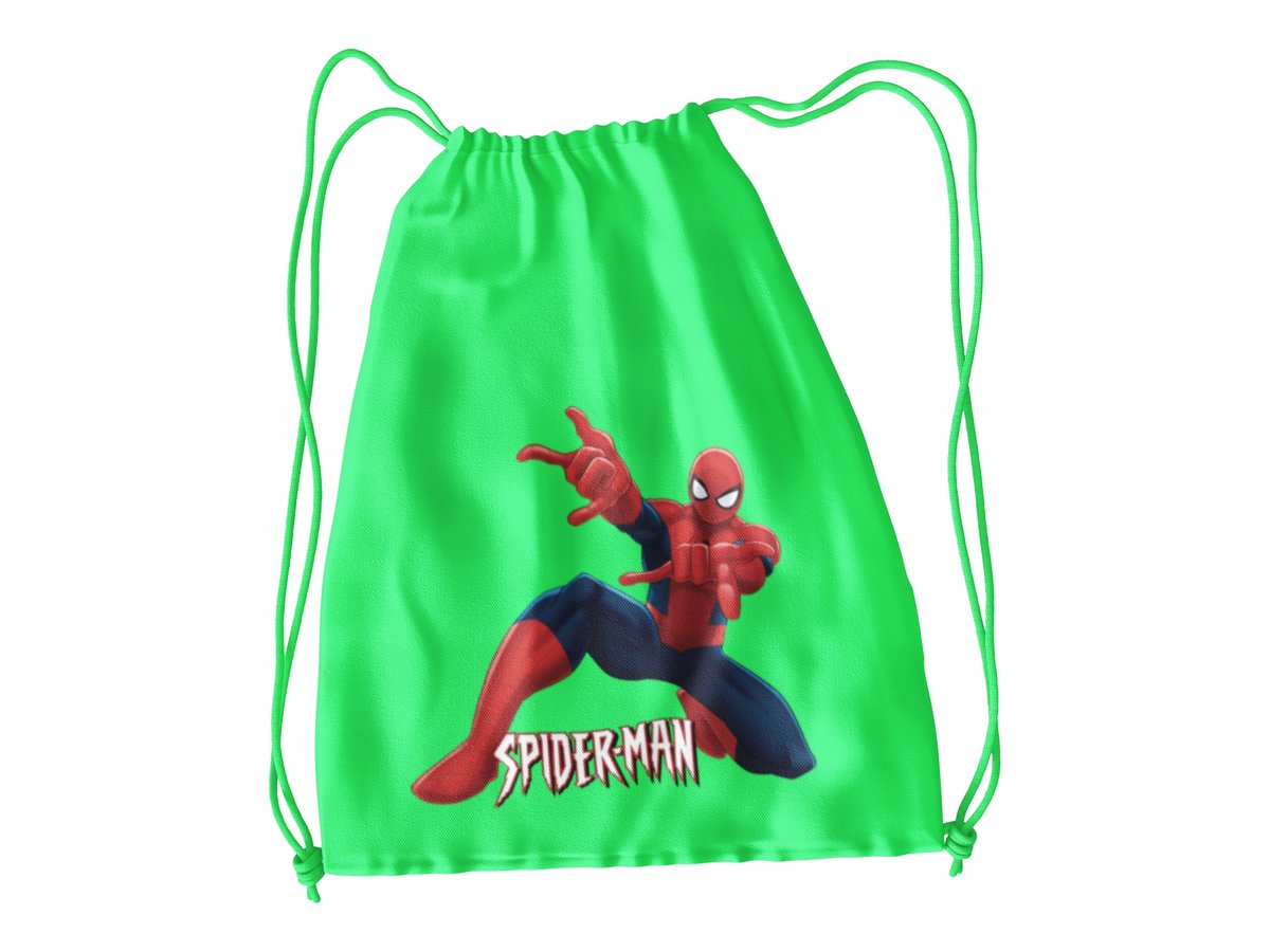 WOREK DO SZKOŁY WF/BUTY SPIDERMAN + IMIĘ