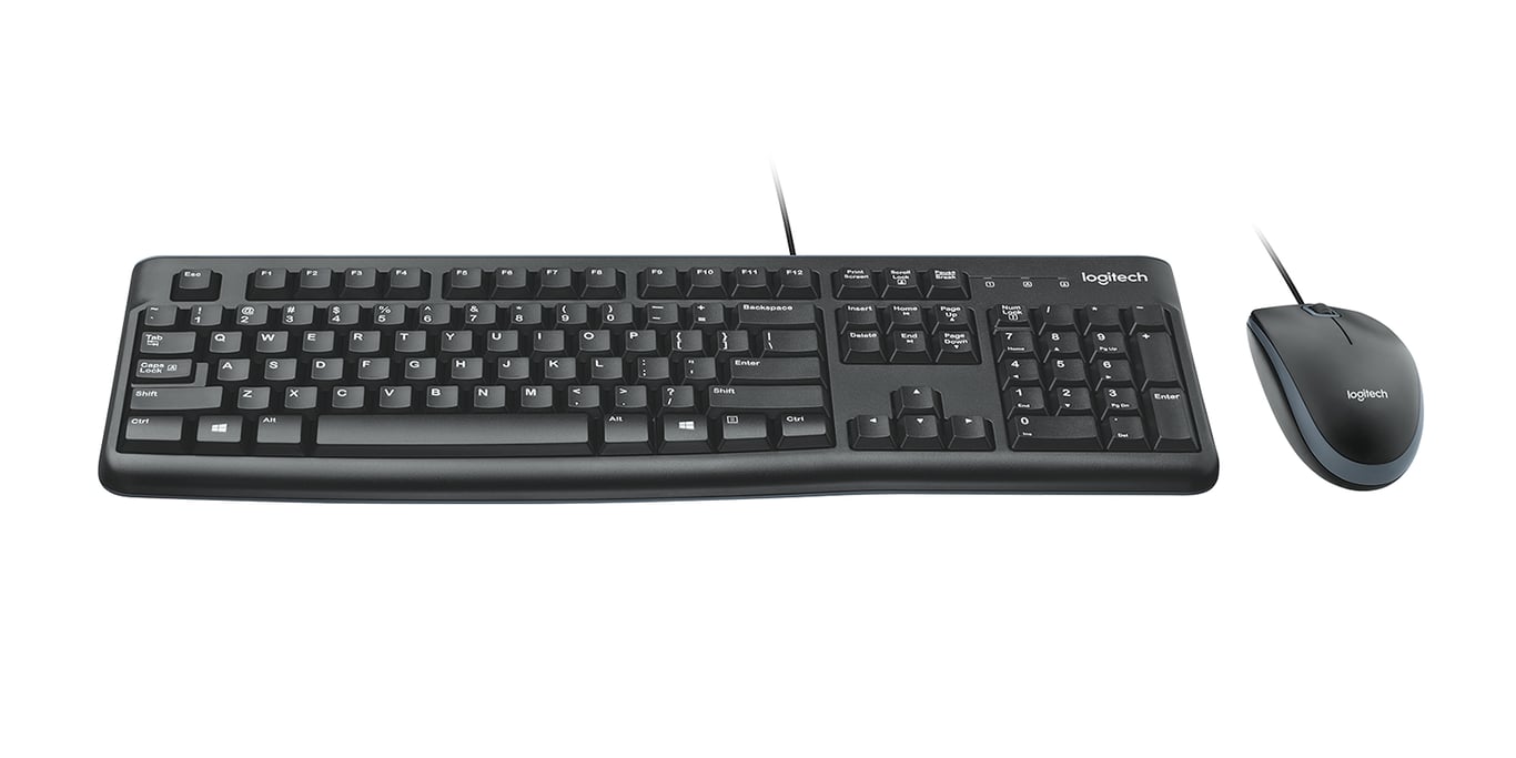 Logitech Desktop MK120 klawiatura USB QWERTZ Czeski Czarny