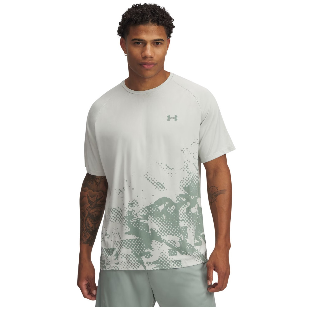 Koszulka męska Under Armour M Tech Fade SS Rozmiar: L / Kolor: zielony