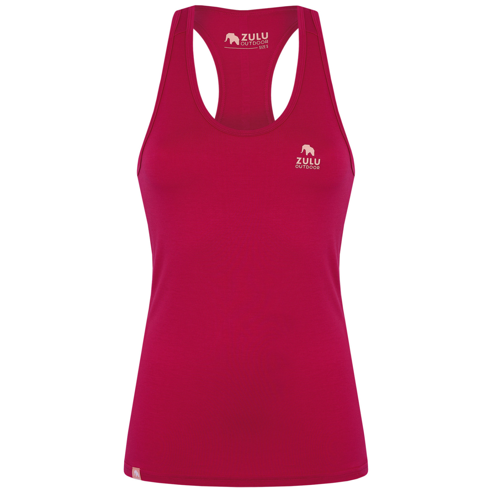 Damski podkoszulek Zulu Bambus Sporty 210 Rozmiar: XL / Kolor: malinowy