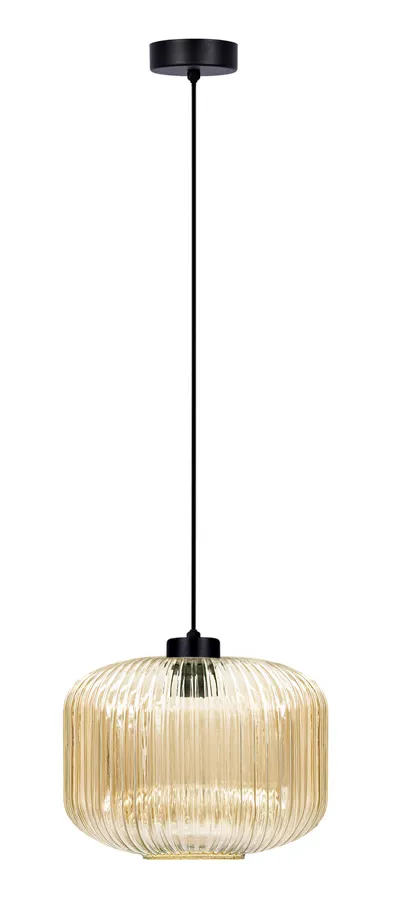 Wisząca lampa czarno-beżowa P3-H68