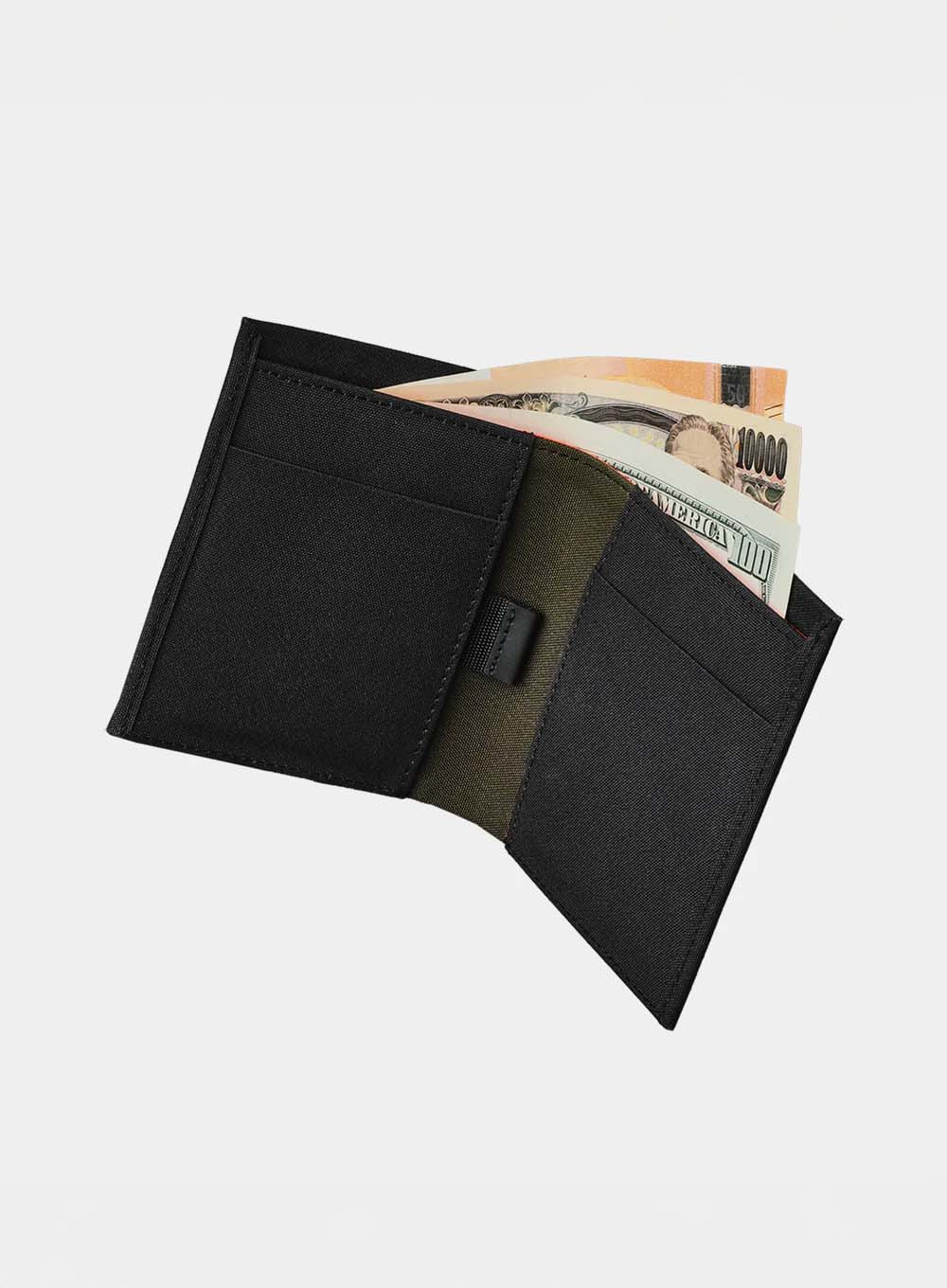 Portfel codzienny Alpaka ARK Bifold Cash Wallet Axoflux - black
