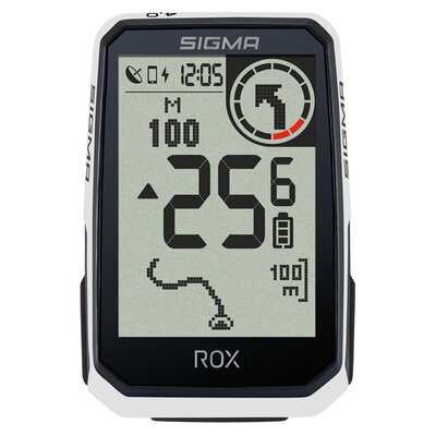 Licznik rowerowy SIGMA Rox 4.0 Endurance Biały Podświetlany