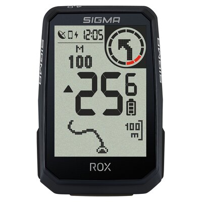 Licznik rowerowy SIGMA Rox 4.0 Endurance HR Set Czarny Podświetlany