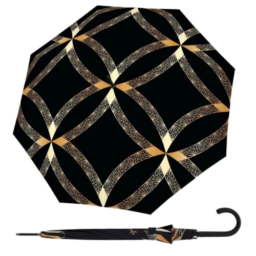Parasol damski Doppler Imperial Luxury półautomatyczny długi wzór geometryczny
