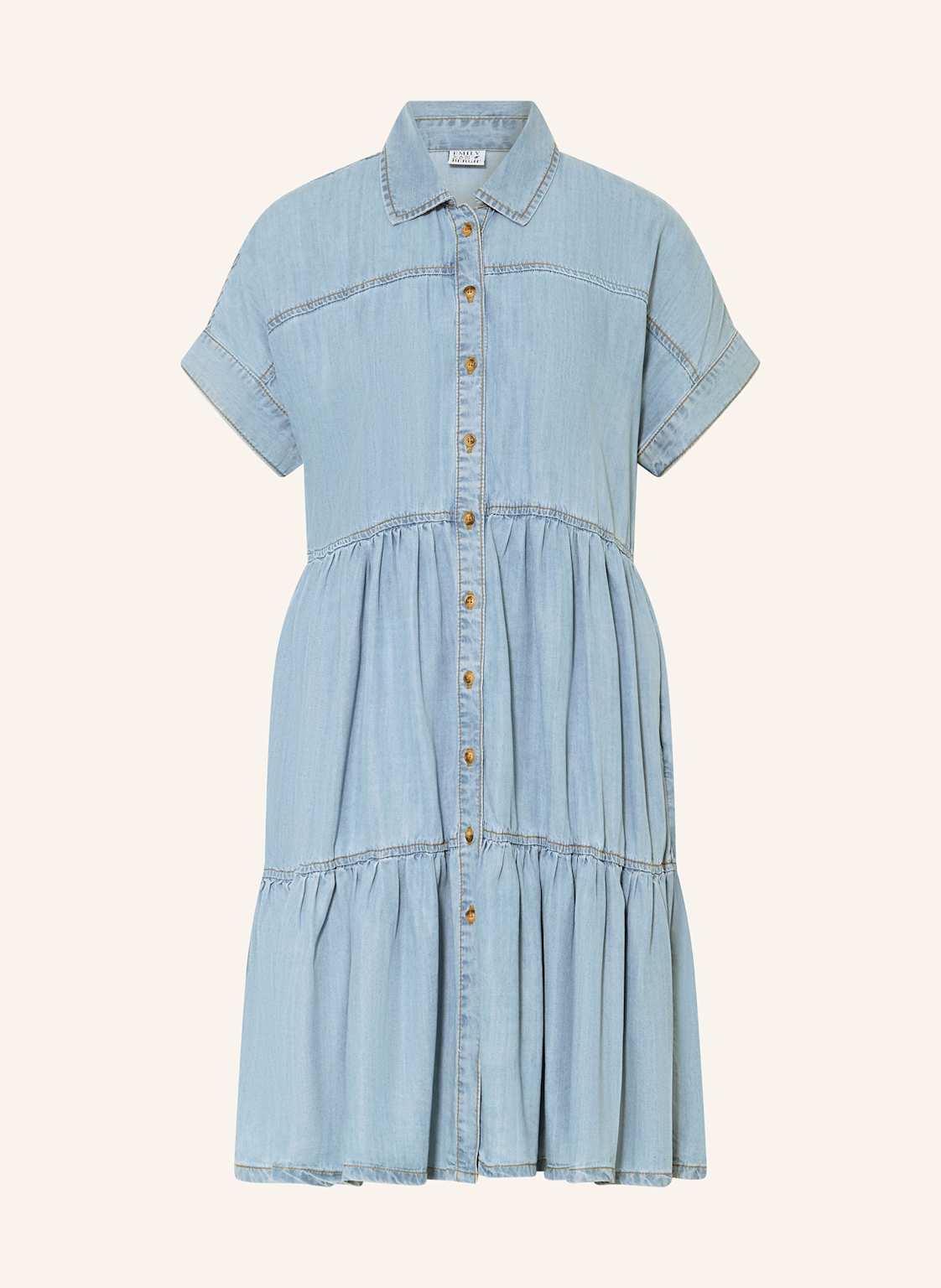 Emily Van Den Bergh Sukienka Koszulowa W Stylu Jeansowym blau