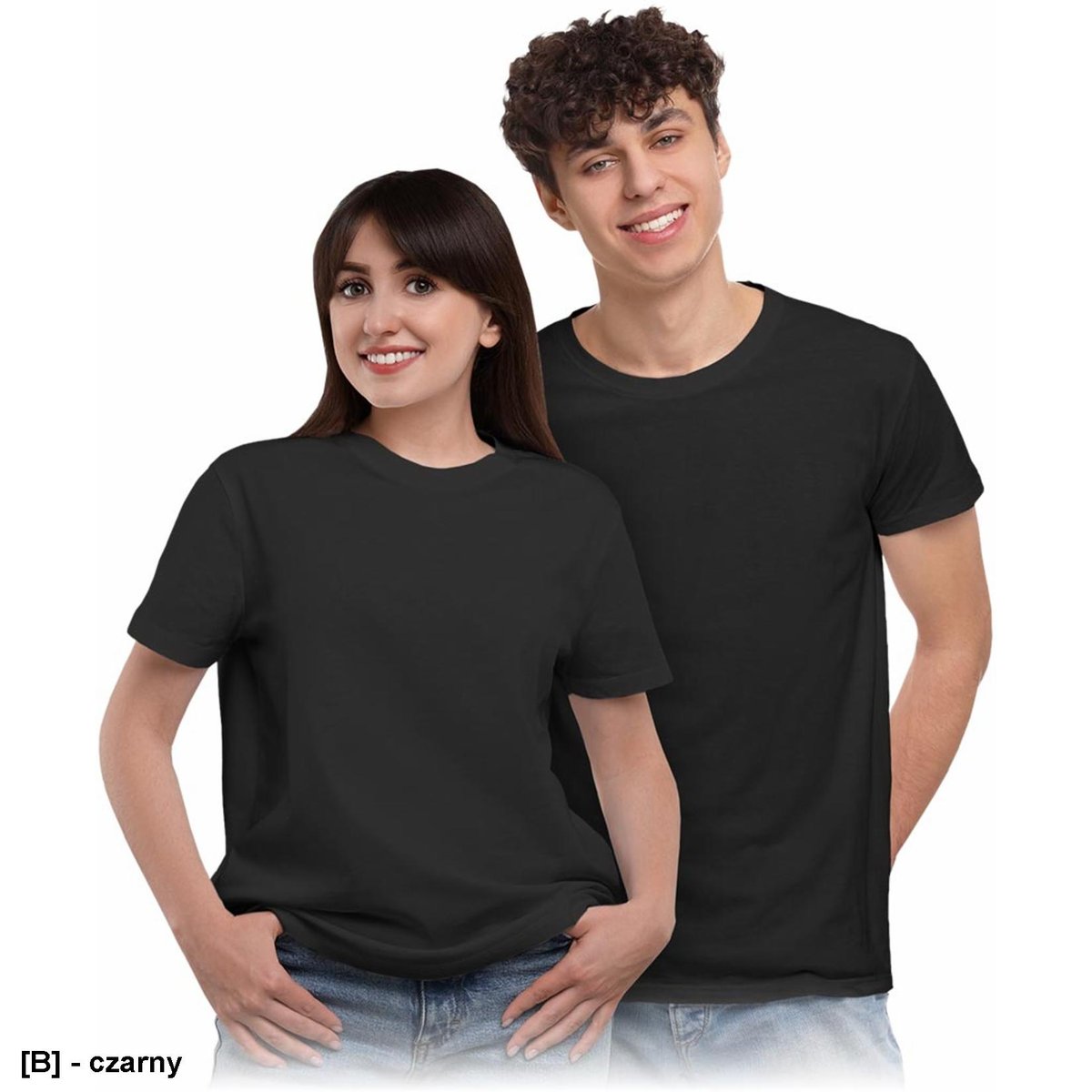 T-shirt kolor czarny XS
