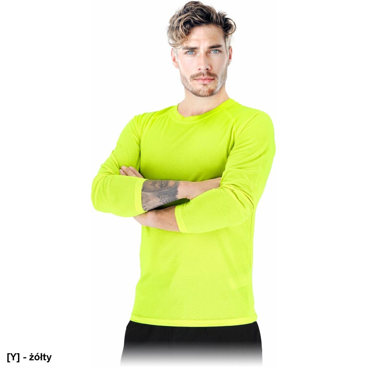 T-shirt kolor żółty S