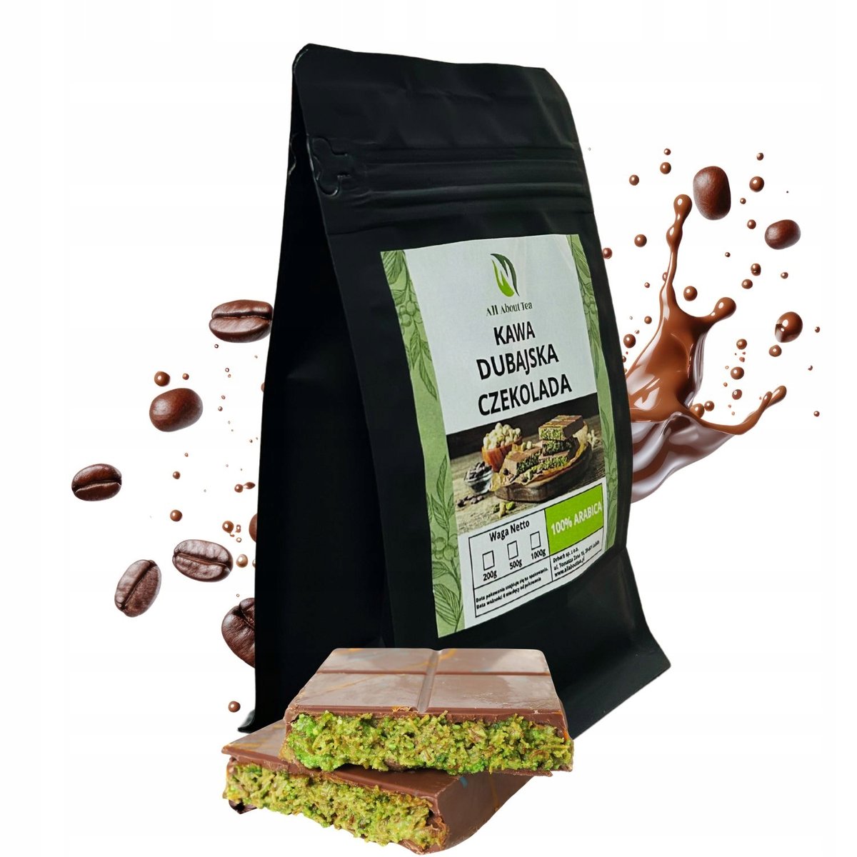 Kawa Mielona o smaku DUBAJSKIEJ CZEKOLADY 200G