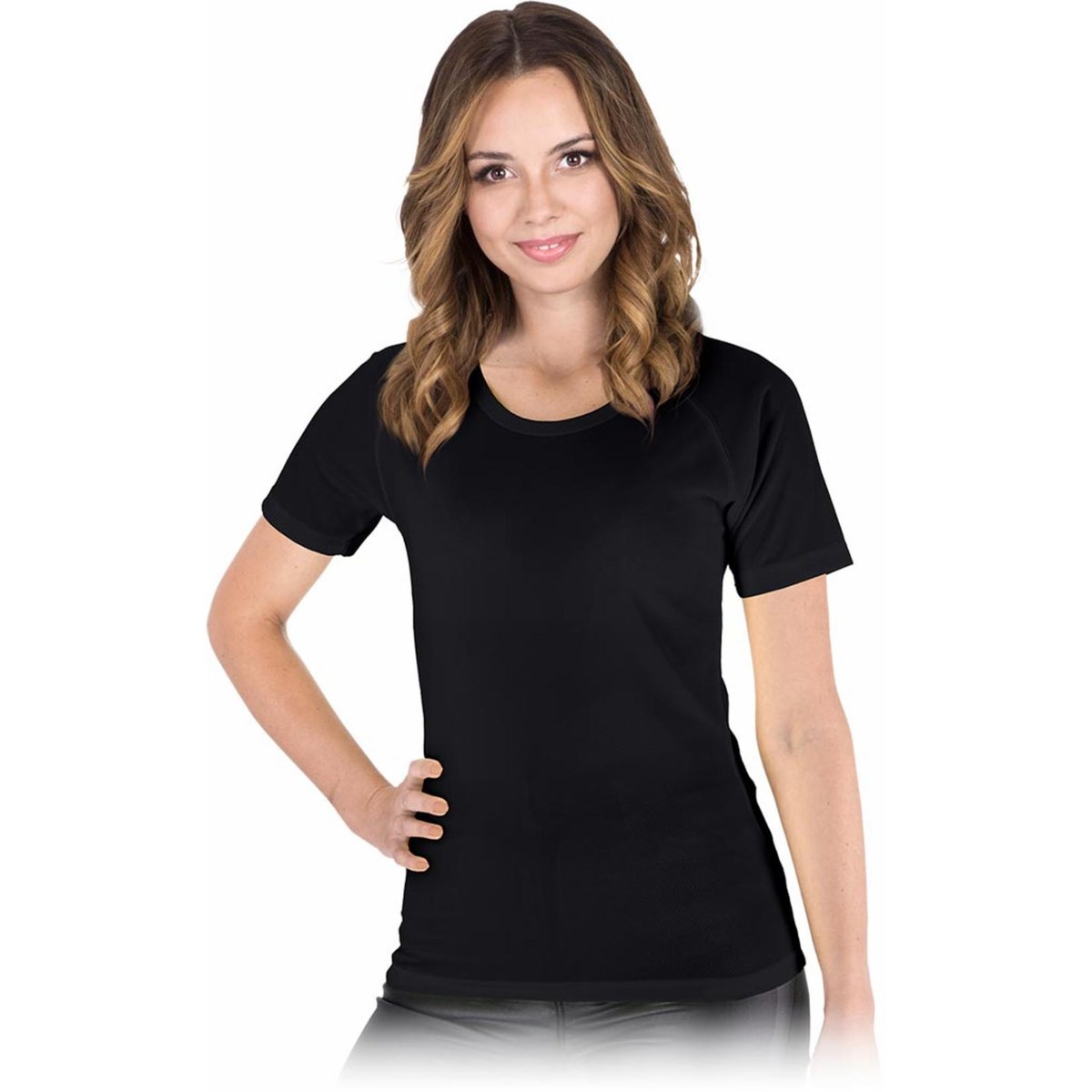 T-shirt kolor czarny L