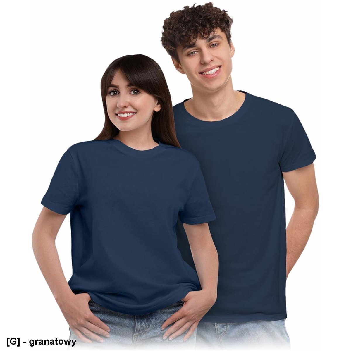 T-shirt kolor granatowy 3XL