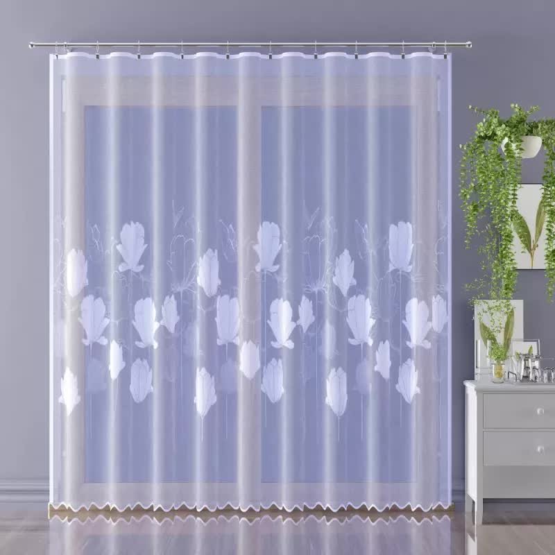 Firanka gotowa żakardowa Apollonia A129 300x245 cm biała - 300 cm 245 cm