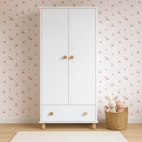 Szafa Lumi biała dwudrzwiowa