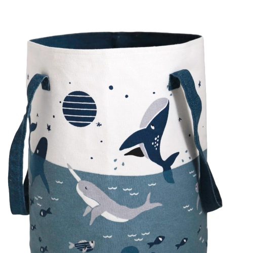 Kosz na zabawki kolorowy 30x30 Panier Little Deep Blue