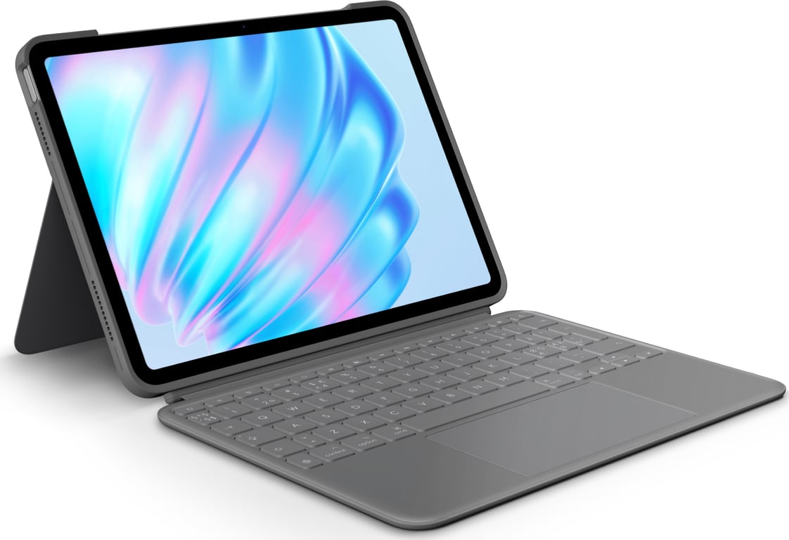 Logitech Combo Touch QWERTY Duński, Fiński, Norweski, Szwecki Smart Connector Szary