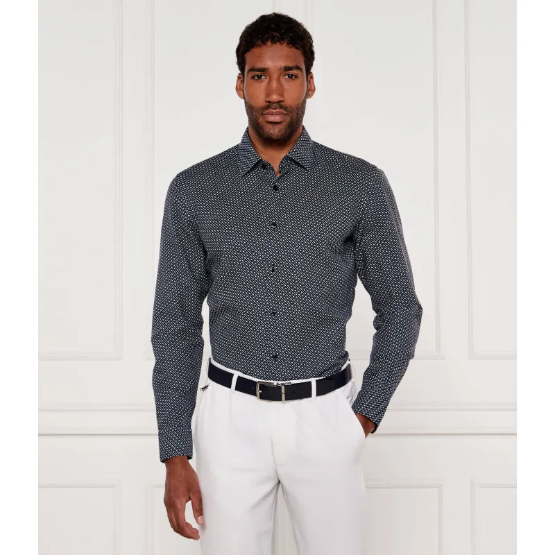 BOSS BLACK Lniana koszula C-HAL-kent-C1-223 | Casual fit