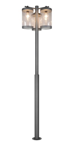 Sambesi H240 lampa ogrodowa stojąca z czujnikiem zmierzchu 3xE27 antracyt 404160342