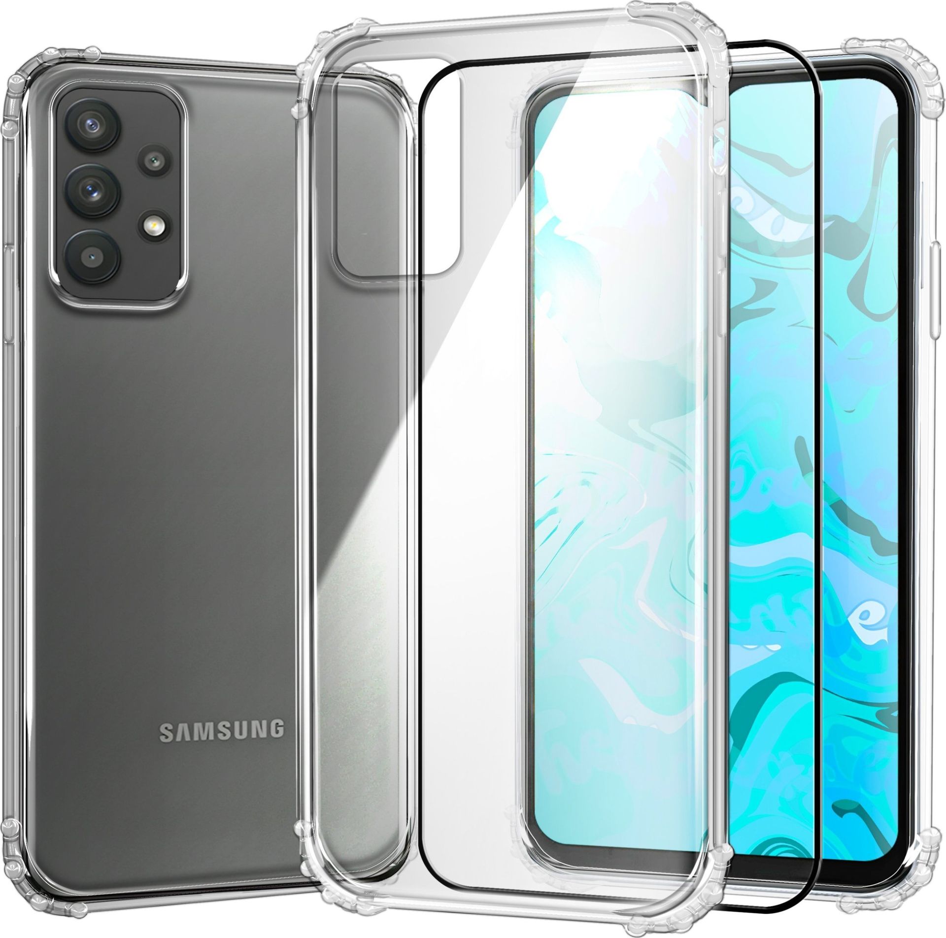 Hello Case ETUI PANCERNE DO SAMSUNG GALAXY A32 5G CASE SILIKON GUMOWE SLIM SZKŁO