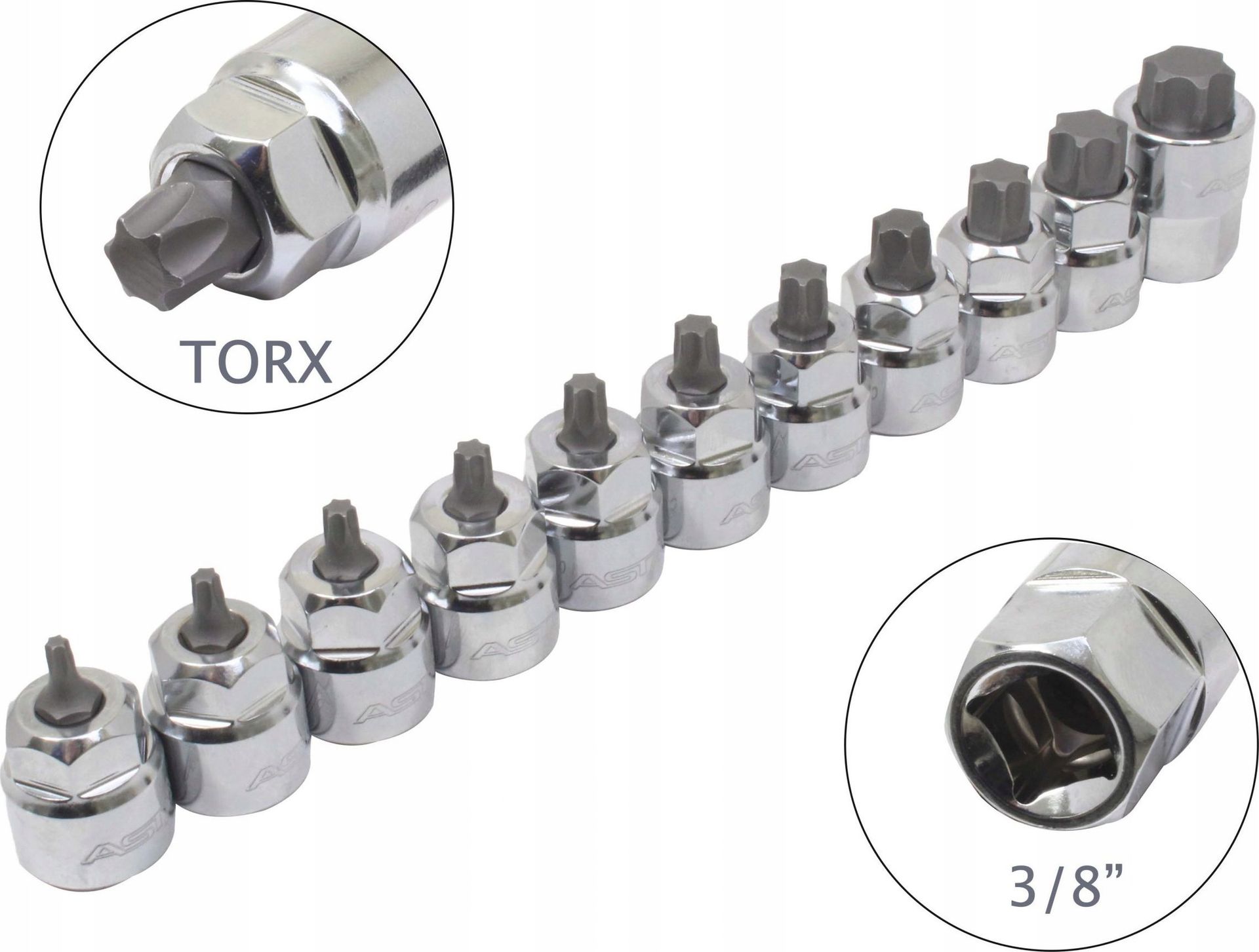 ASTA LOW PROFILE SOCKETS - TORX 3/8