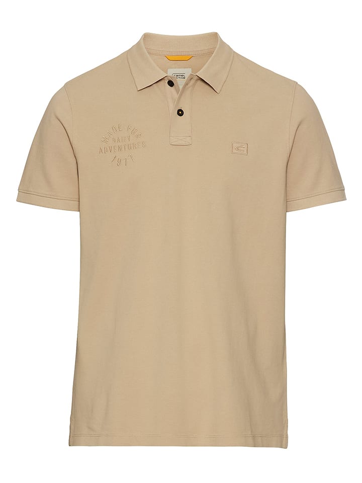 Camel Active Koszulka polo w kolorze beżowym