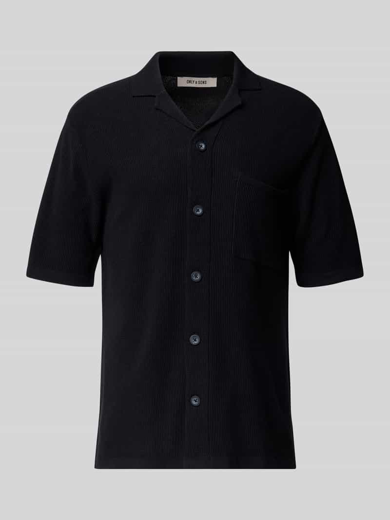 Koszula casualowa o kroju regular fit z kołnierzem z połami model ‘TONY’