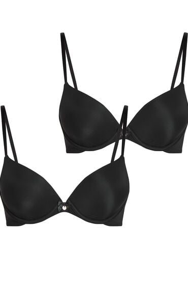 Hunkemöller 2 sztuki biustonoszy usztywnianych z fiszbinami Czarny