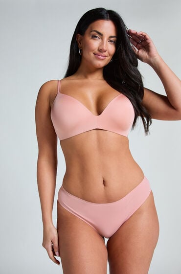 Hunkemöller Niewidoczne brazyliany Różowy