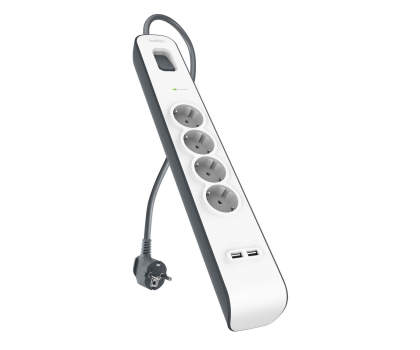 Belkin Listwa zasilająca przeciwprzepięciowa 525J, 4 gniazda BSV401vf2M-V2