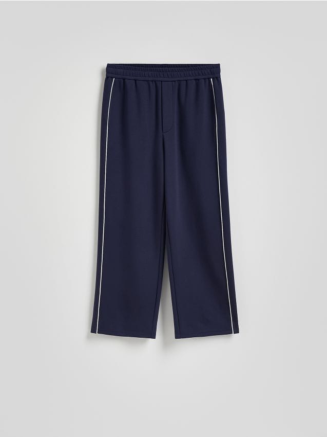 Reserved - Spodnie loose fit - granatowy
