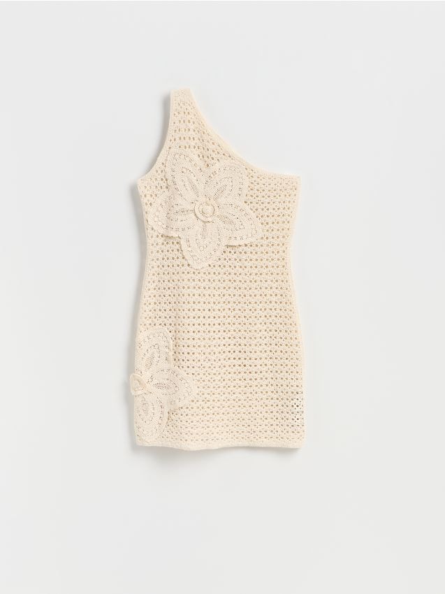 Reserved - Sukienka plażowa - kremowy