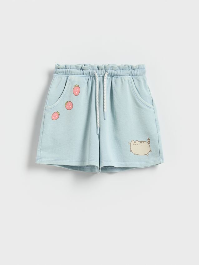 Reserved - Szorty Pusheen - jasnoniebieski