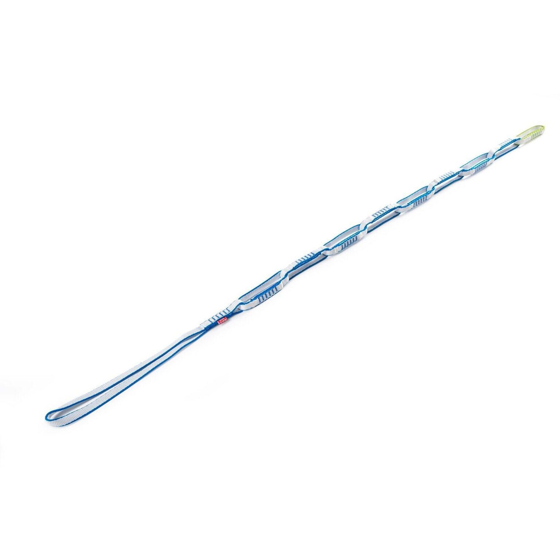Taśma wspinaczkowa Ocun Ultichain Bio-Dyn 12 mm 120 cm - blue/white