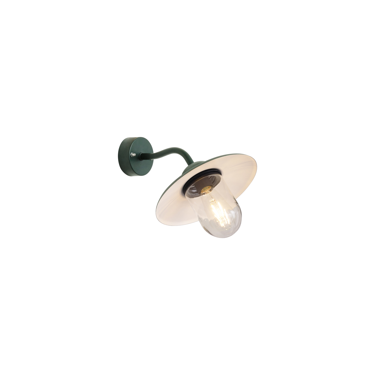 QAZQA Zewnętrzna lampa ścienna ciemnozielona IP44 - Munich