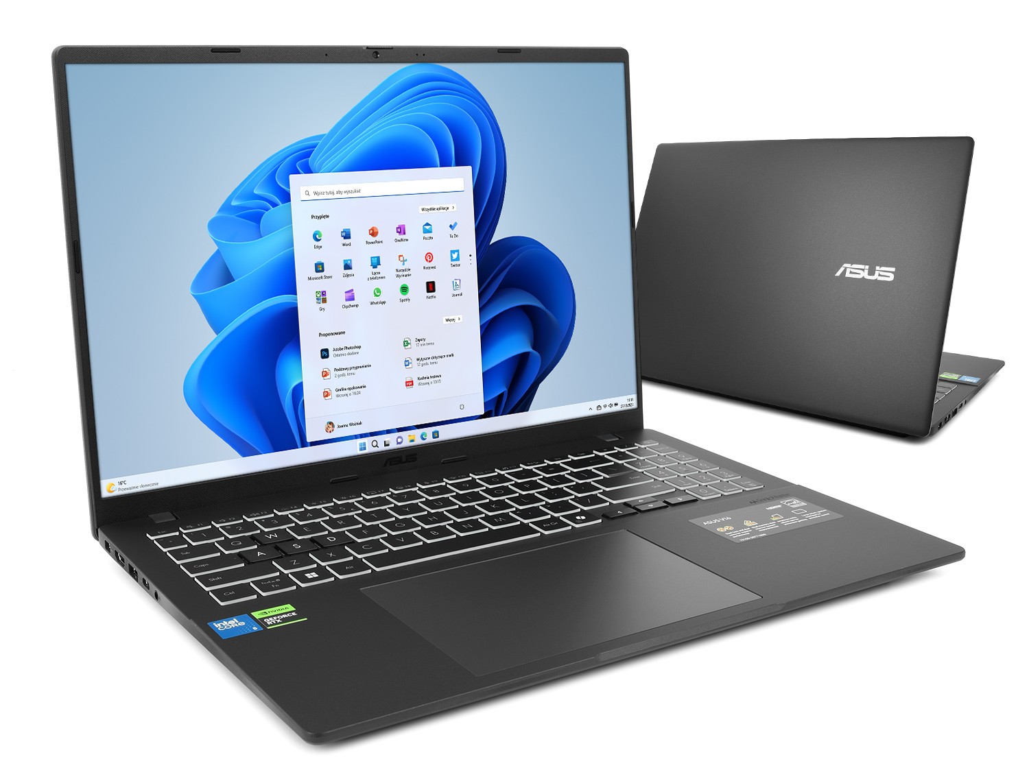 ASUS Vivobook 16 V3607VU-RP038W - Ultra 5-210H 16'' 144Hz 64GB 2TB W11H RTX4050 90NB15Q1-M00320_64GB_2000SSD