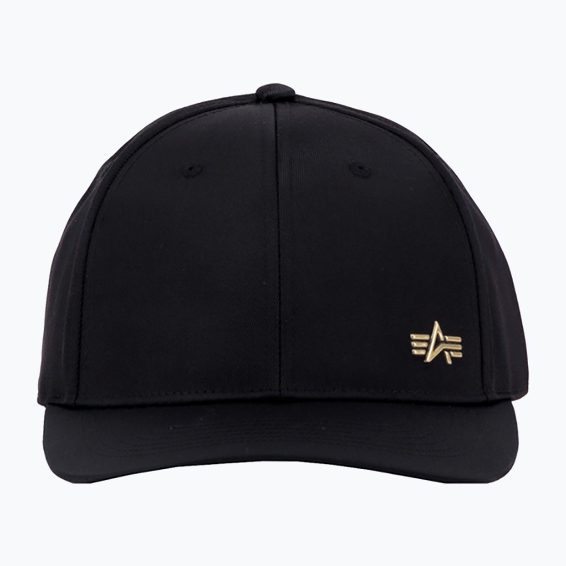 Czapka z daszkiem męska Alpha Industries Metal Label black/shiny gold WYSYŁKA W 24H 30 DNI NA ZWROT