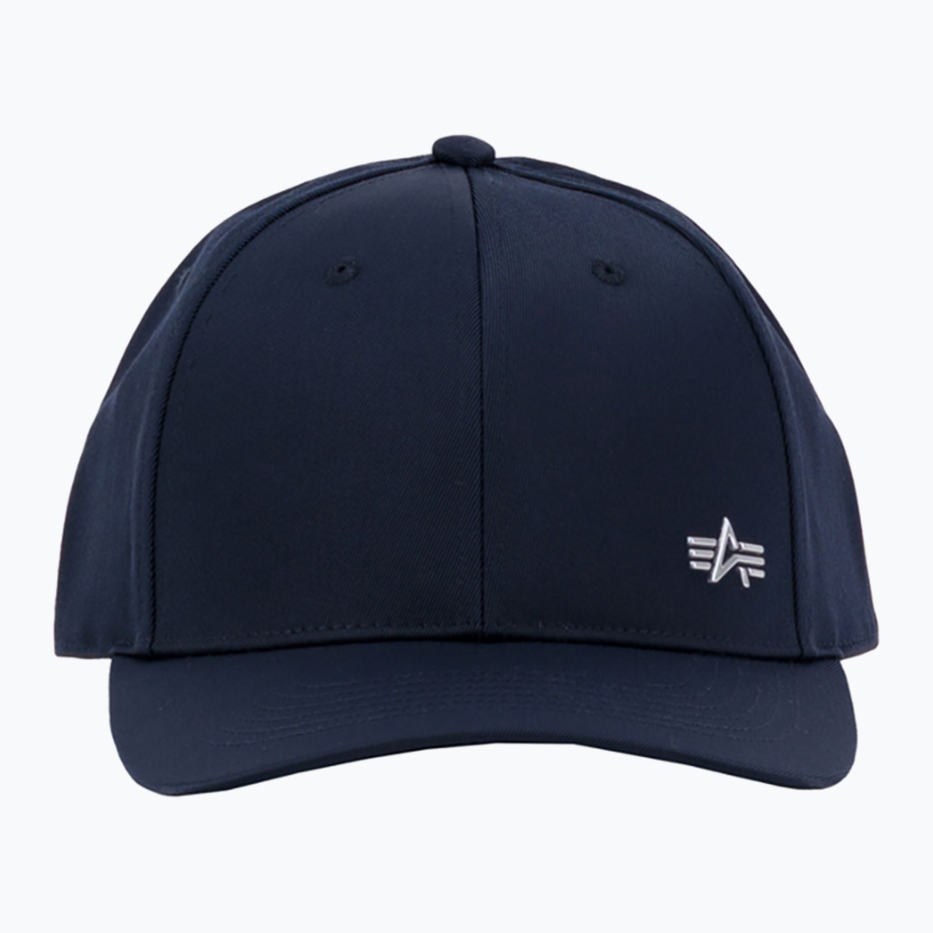 Czapka z daszkiem męska Alpha Industries Metal Label rep blue/chrome WYSYŁKA W 24H 30 DNI NA ZWROT