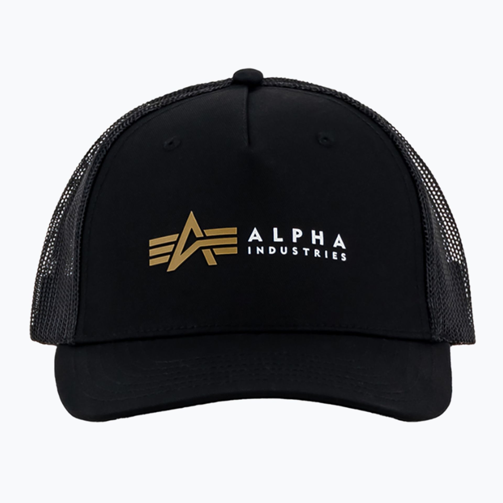 Czapka z daszkiem męska Alpha Industries Label Trucker black WYSYŁKA W 24H 30 DNI NA ZWROT