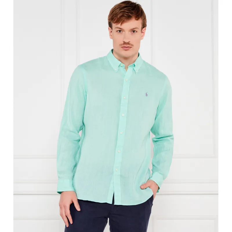 POLO RALPH LAUREN Lniana koszula Custom fit