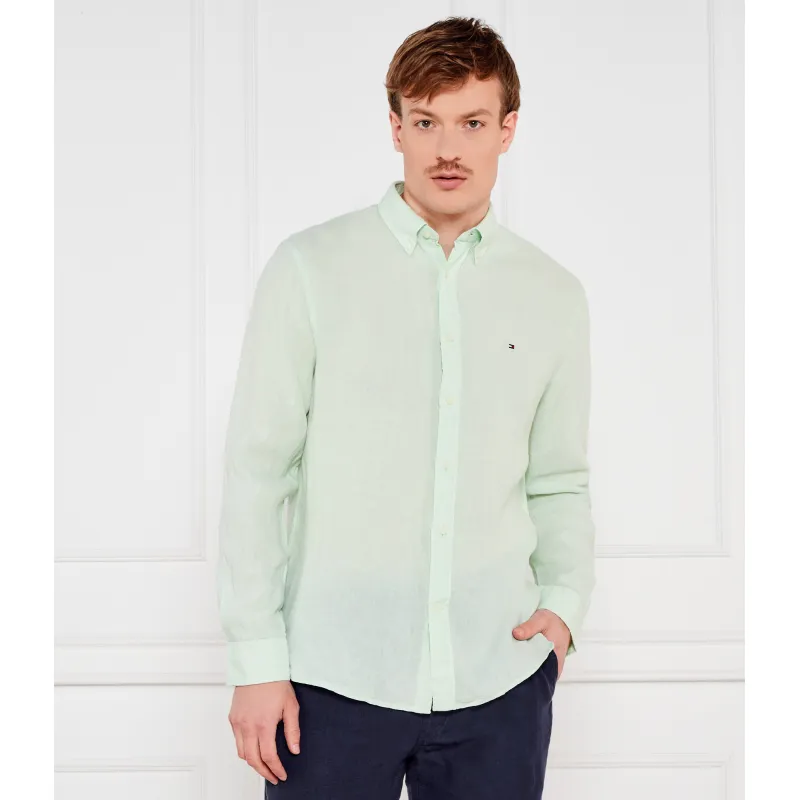 Tommy Hilfiger Lniana koszula PIGMENT DYED | Regular Fit